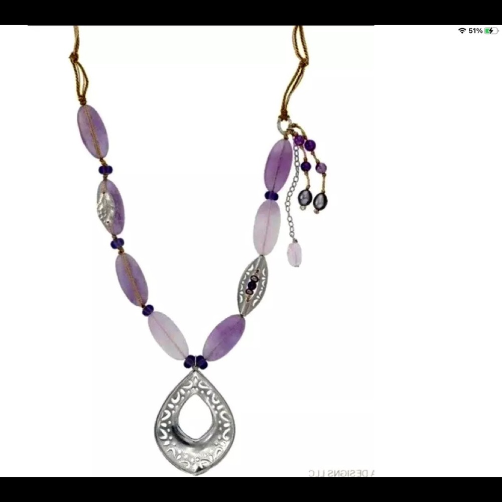 Silpada Amethyst Necklace. N 3016